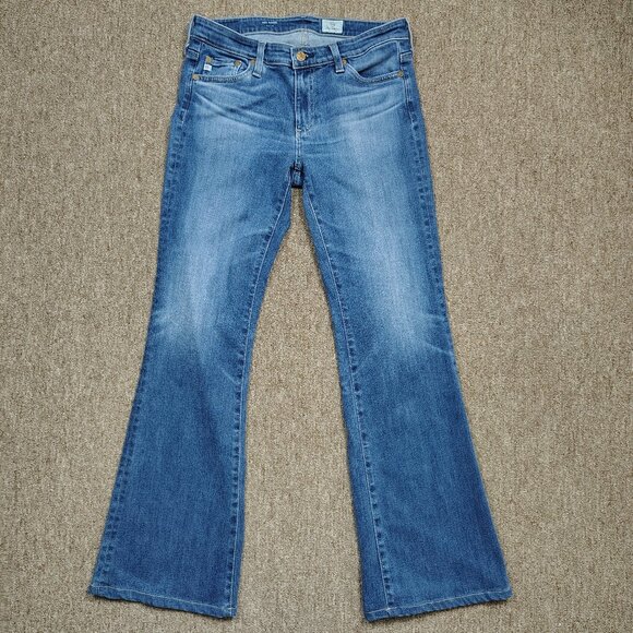 ADRIANO GOLDSCHMIED Angel Jeans Women 27 Blue Boot Cut Stretch Denim AG - Picture 1 of 10